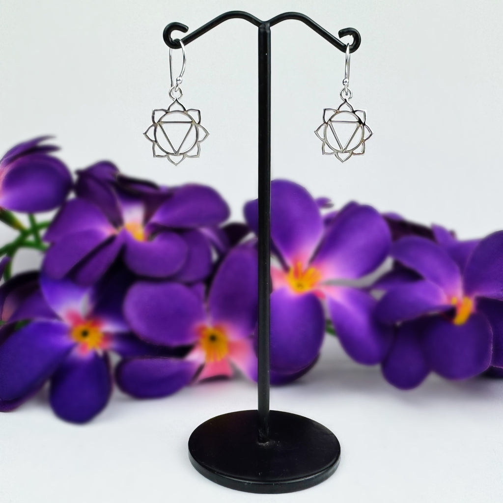 Silver Chakra Earrings - Manipura - VE110