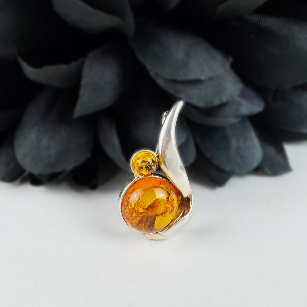 Amber Nouveau Brooch - VBR113