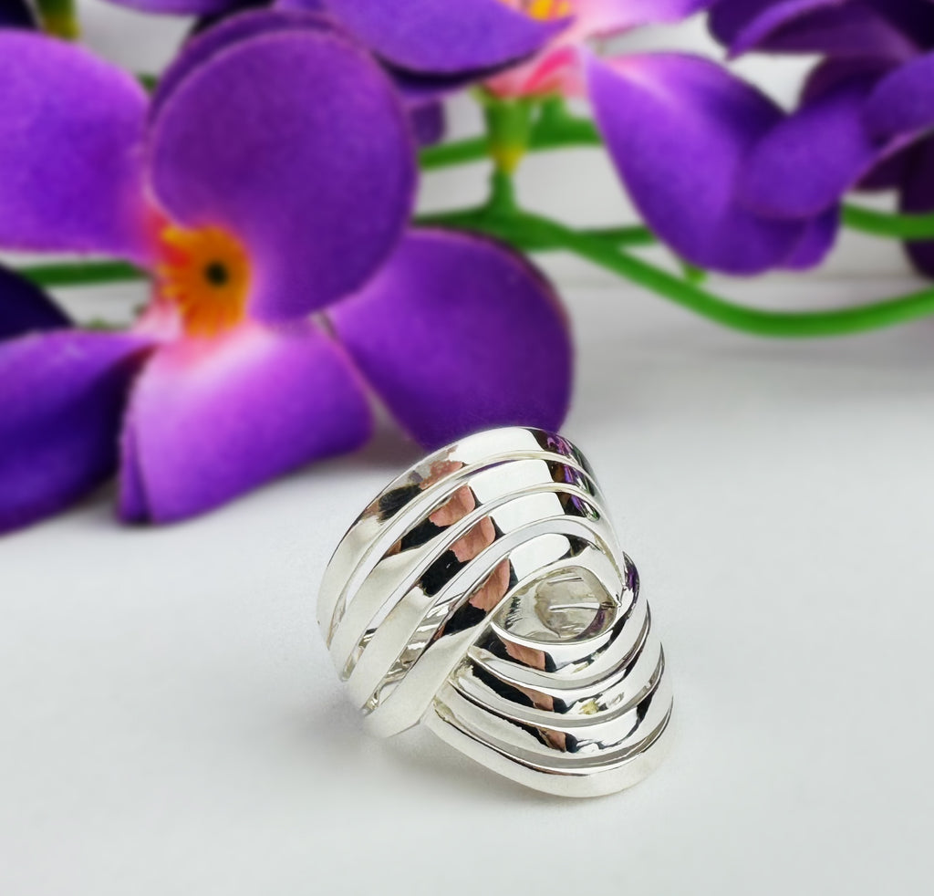 Silver Circuit Ring - VR158