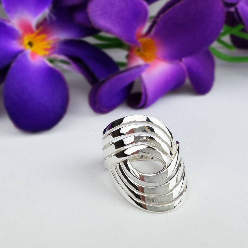 Silver Circuit Ring - VR158