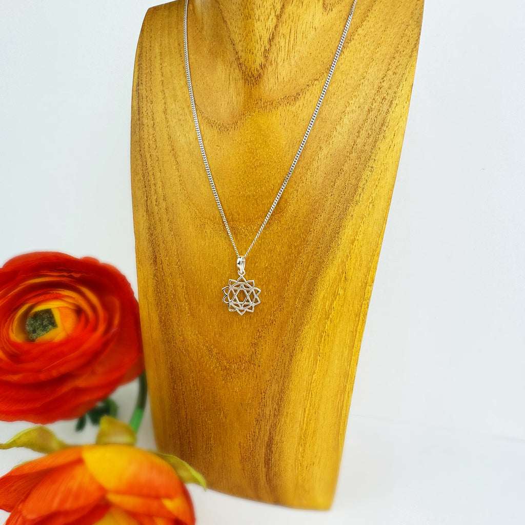 Silver Chakra Pendant -Anahata - VP422