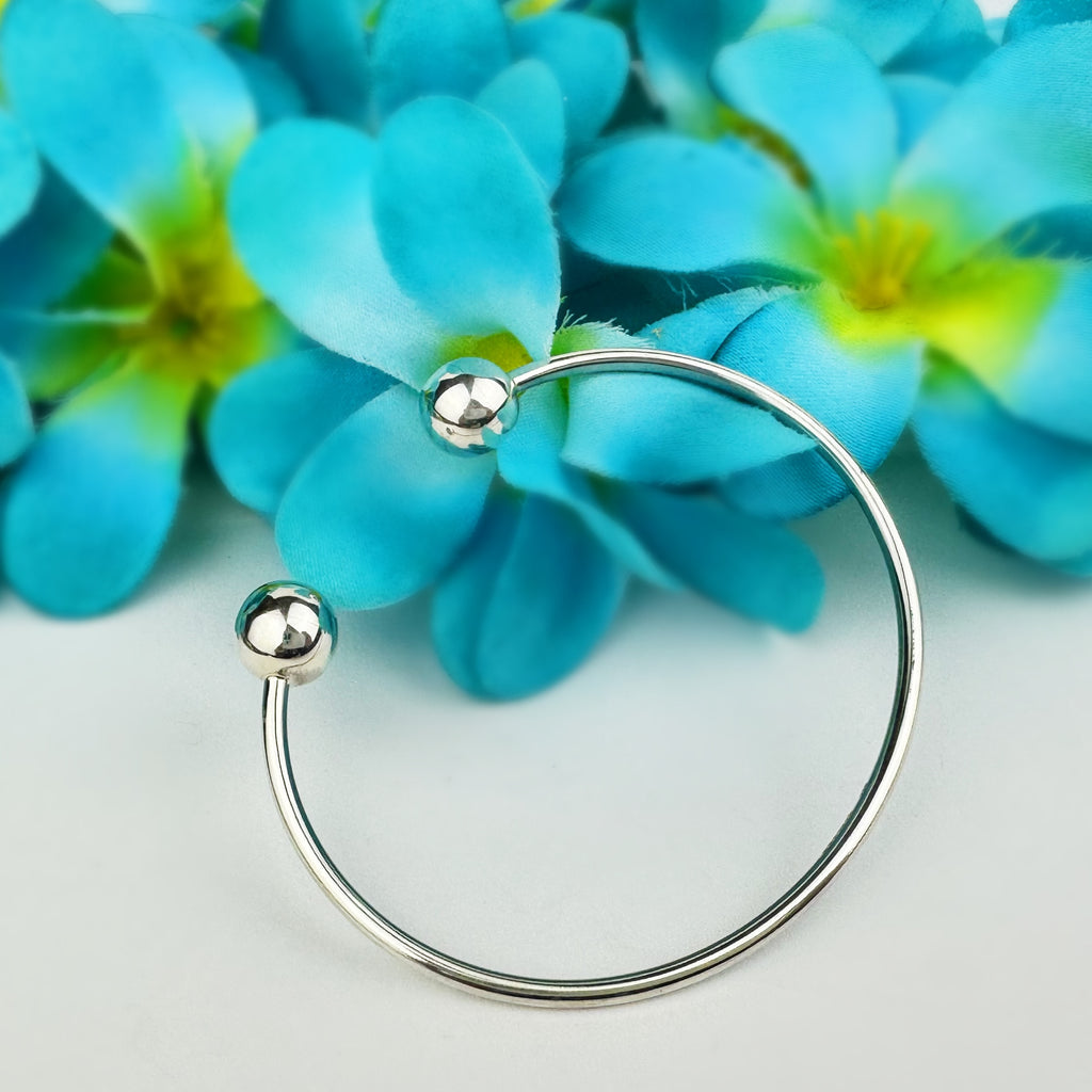 Silver Torque Bangle - VBGL168