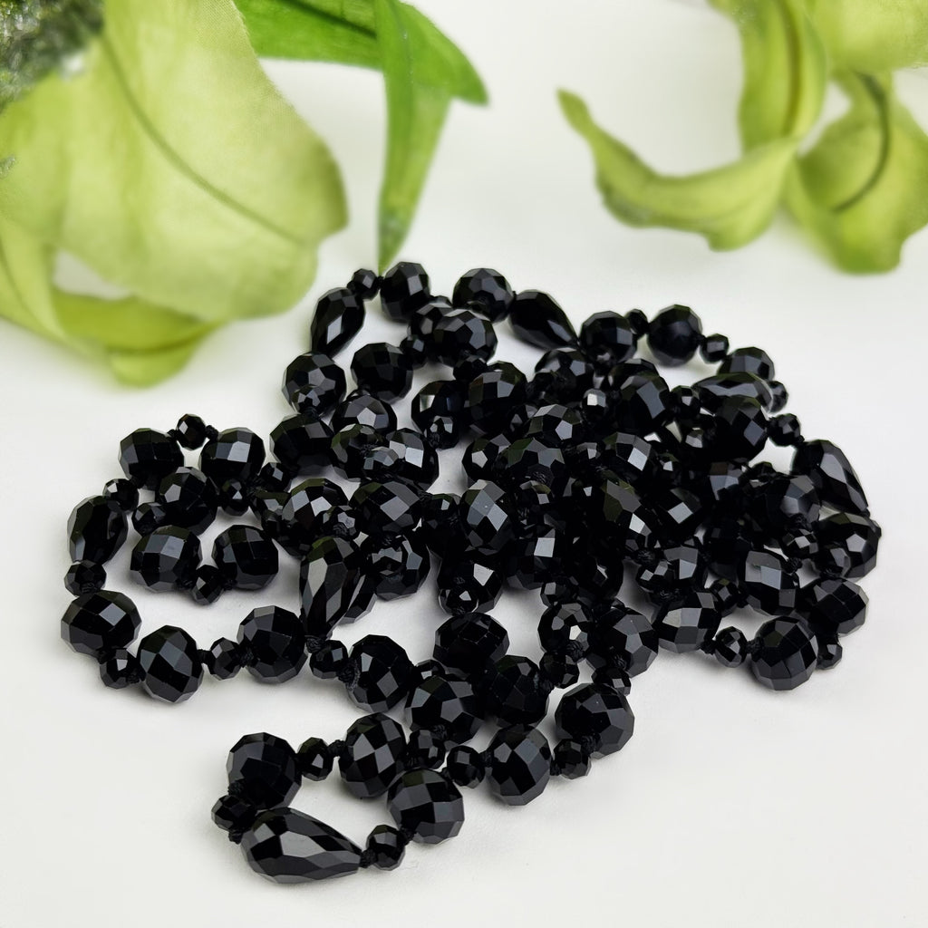 Jet Sparkle Necklace - VNKL255