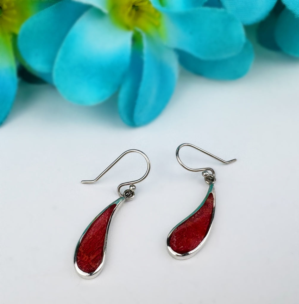 Coral Droplet Earrings - VE398
