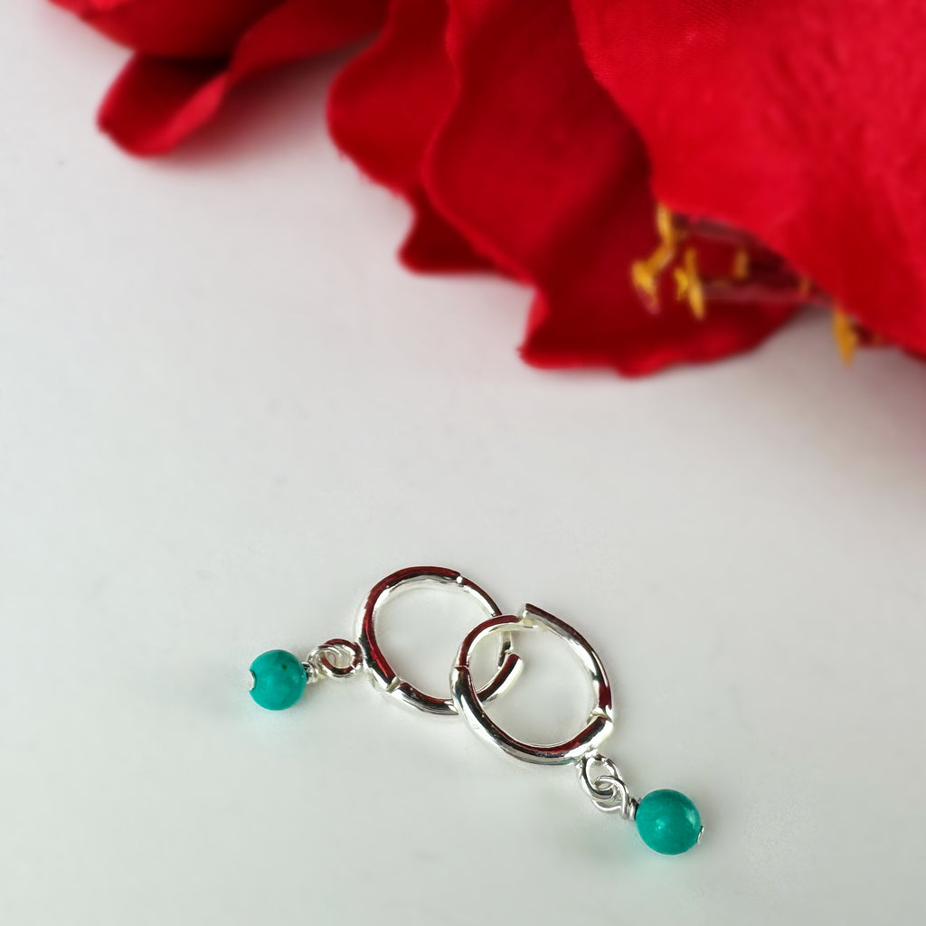 Turquoise Hula Hoop Earrings - SE5705