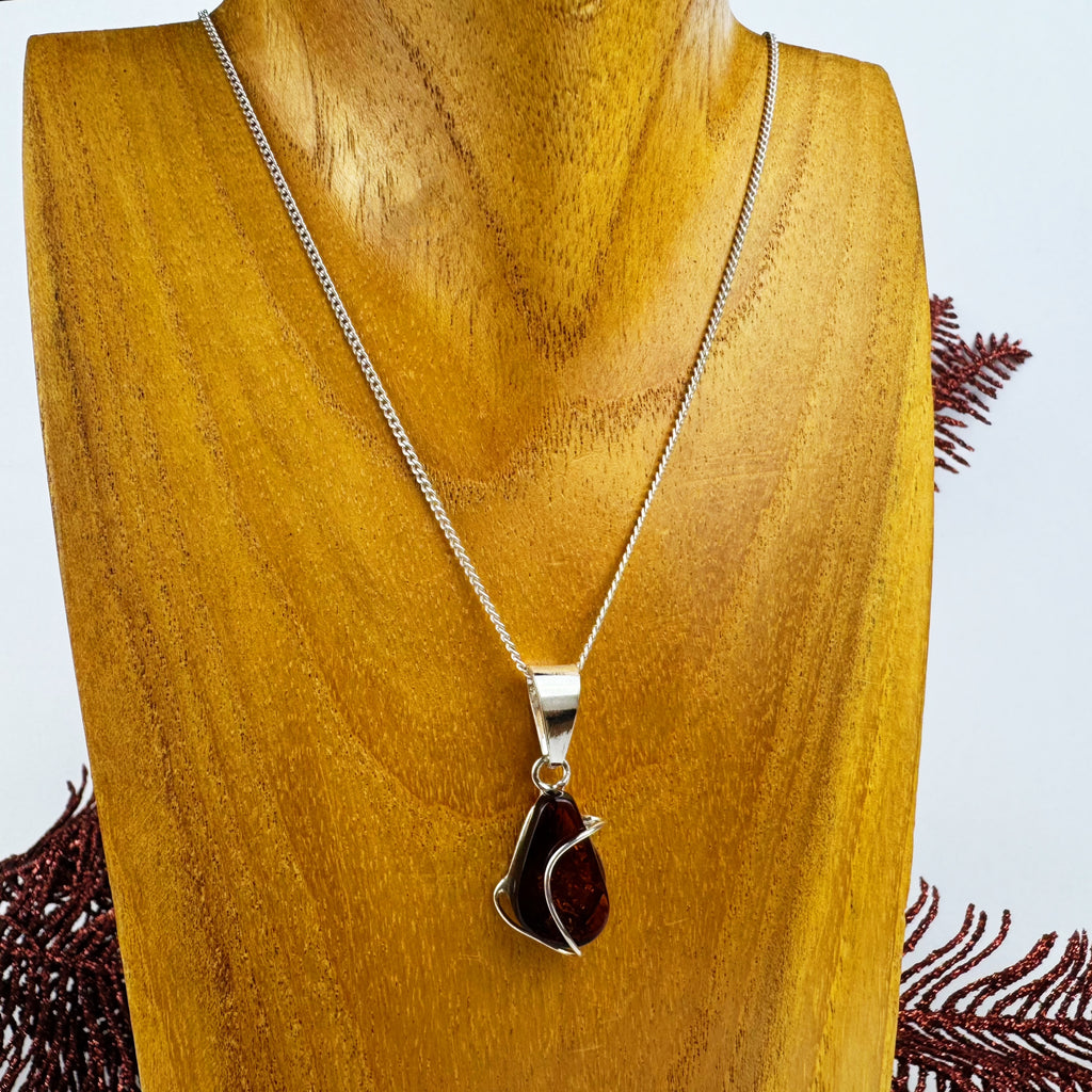 Amber Wrap Pendant - VP386