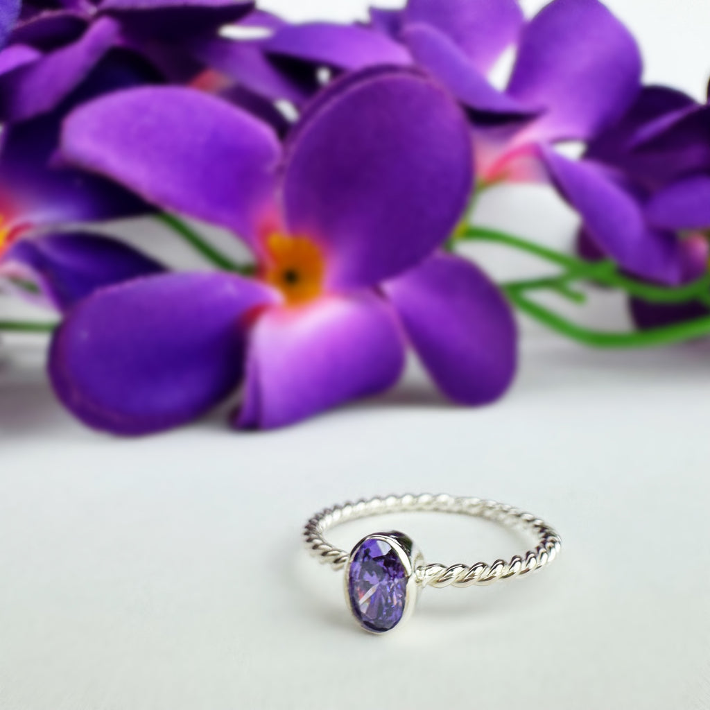 Purple Pip Ring - VR155