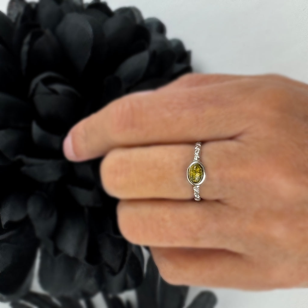 Amber Band Ring - VR236