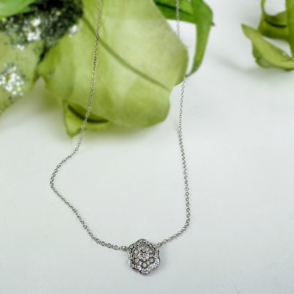 Flower Sparkle Necklace - VNKL200