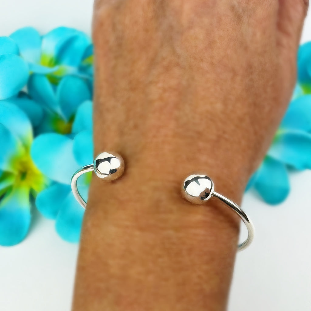 Silver Torque Bangle - VBGL168