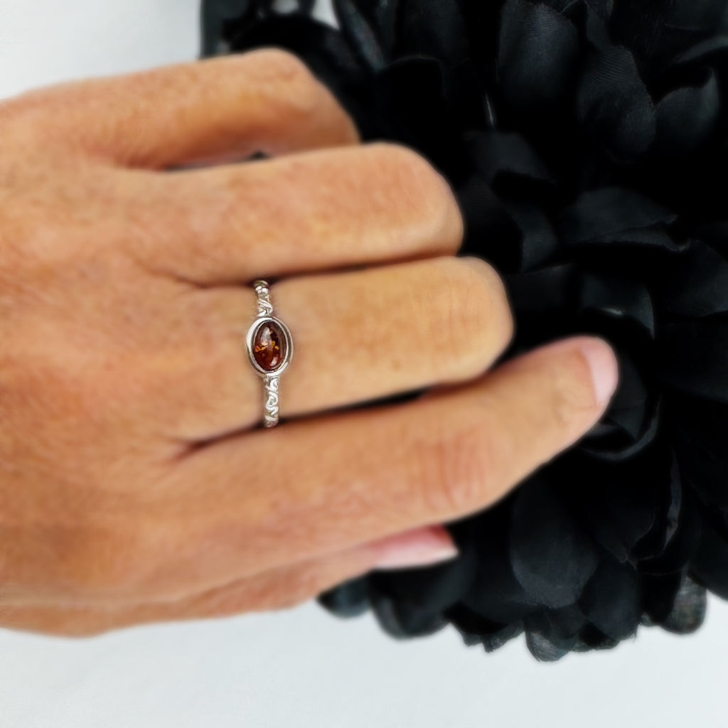 Amber Band Ring - VR236