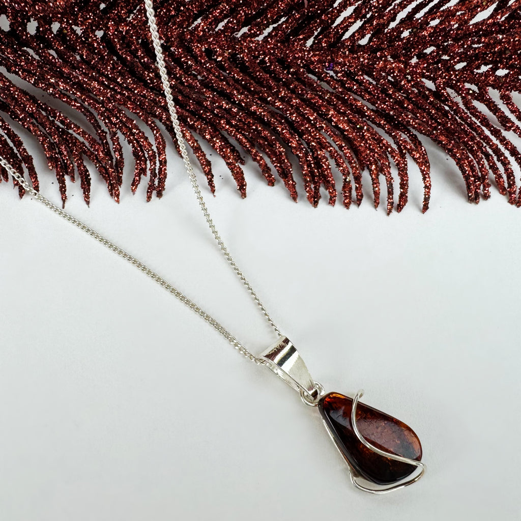 Amber Wrap Pendant - VP386