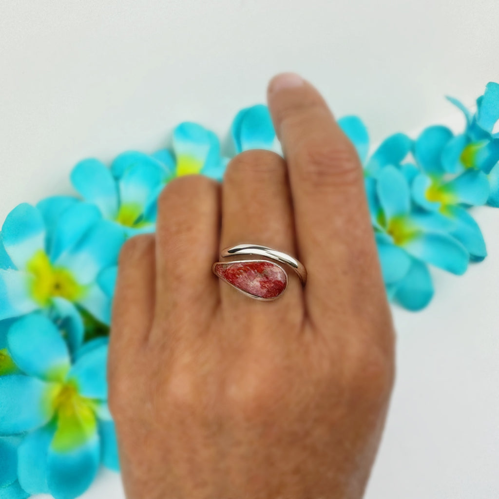 Coral Droplet Ring - VR228