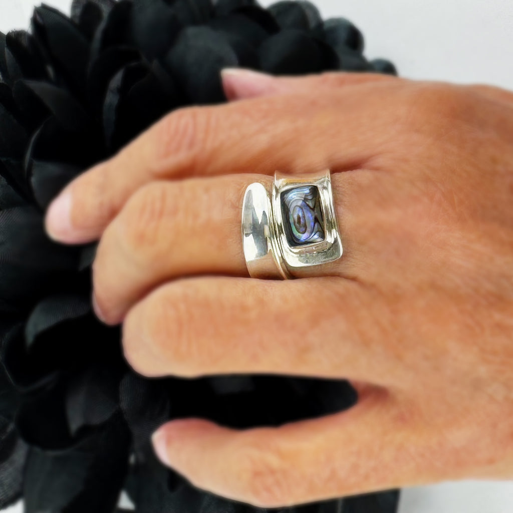 Abalone Wrap Ring - VR423