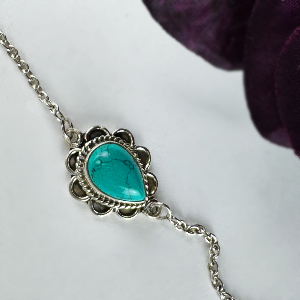 Precious Turquoise Tear Bracelet - VBRC351TQ