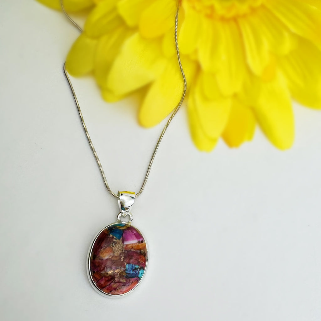 Patchwork Sunrise Pendant - VP442