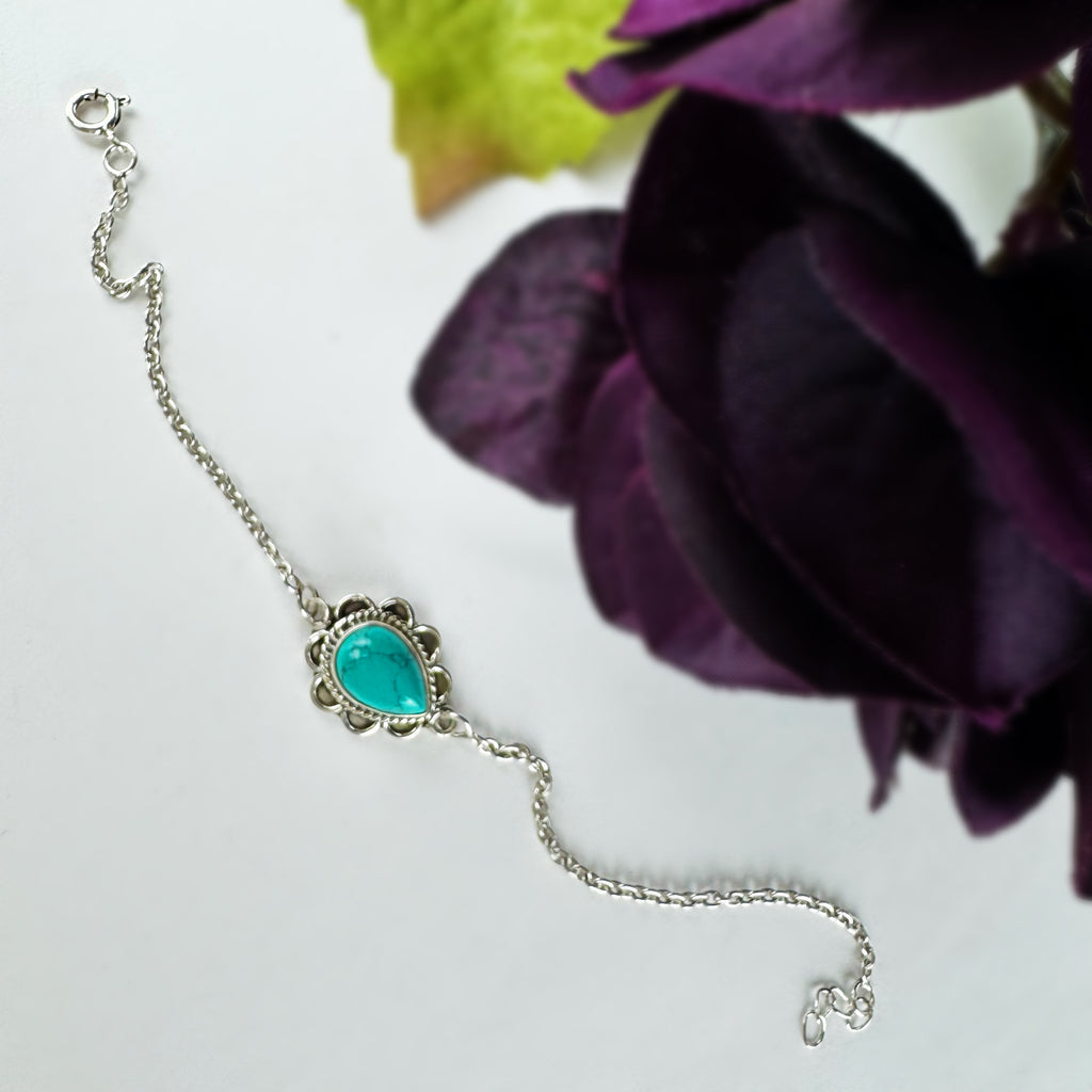 Precious Turquoise Tear Bracelet - VBRC351TQ