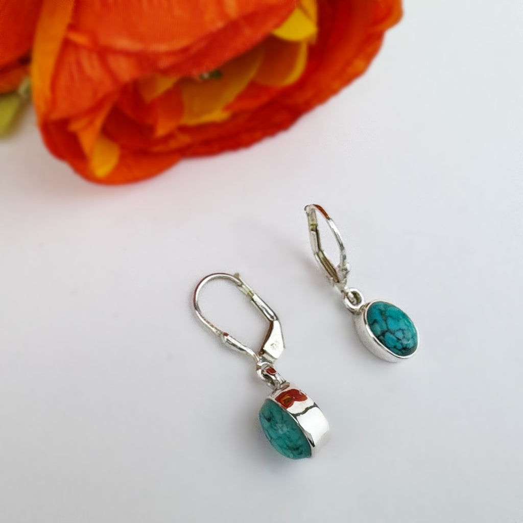 Turquoise Pool Earrings - VE246