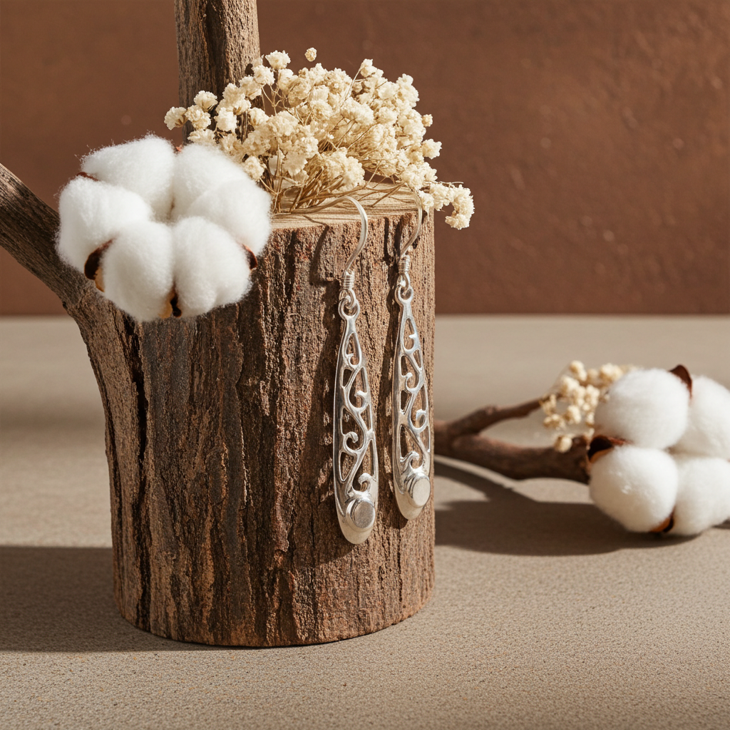 Filigree Rain Earrings - VE268 (2colours)