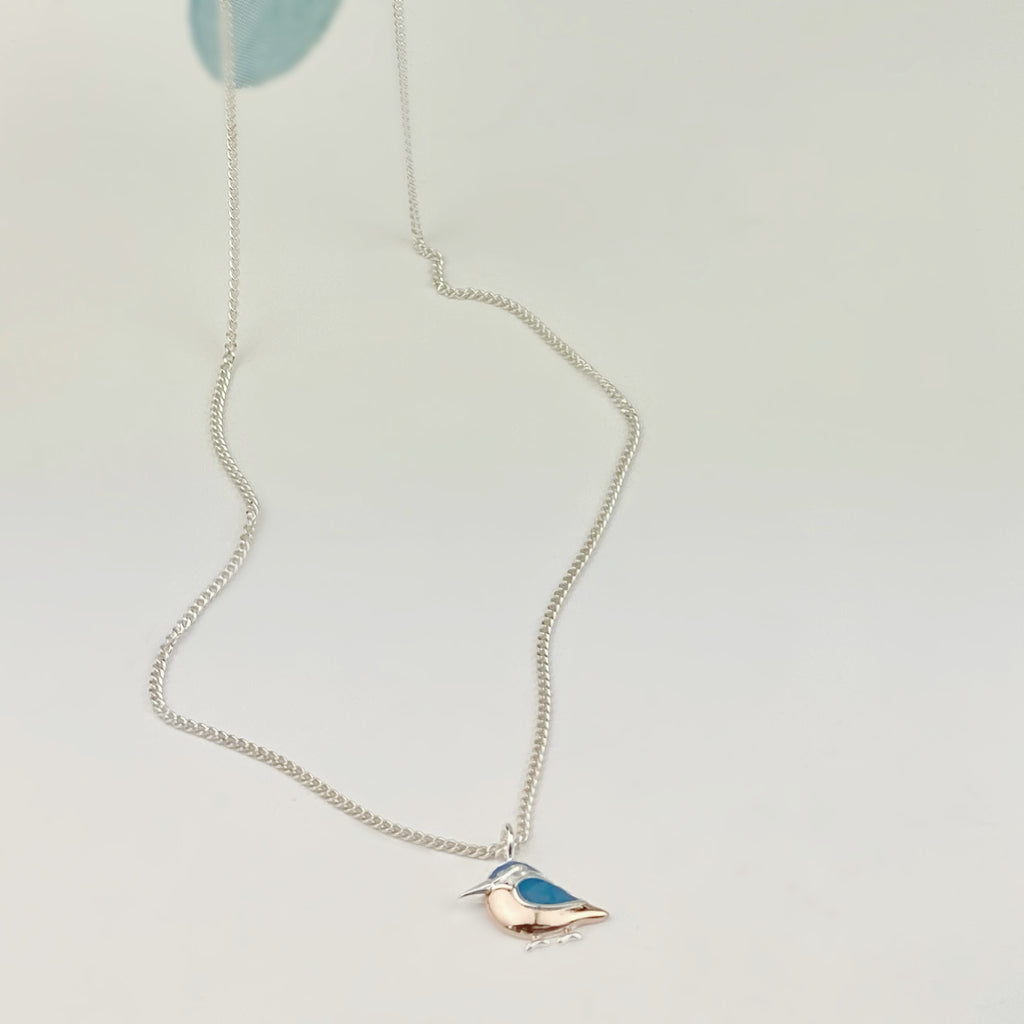 Blue Kingfisher Pendant - SP3068
