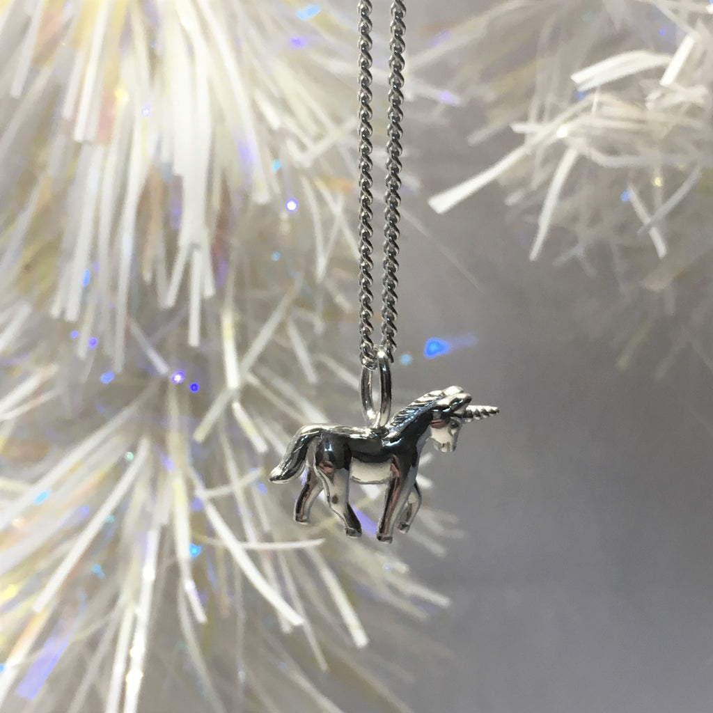 Silver Unicorn Pendant - SP2570