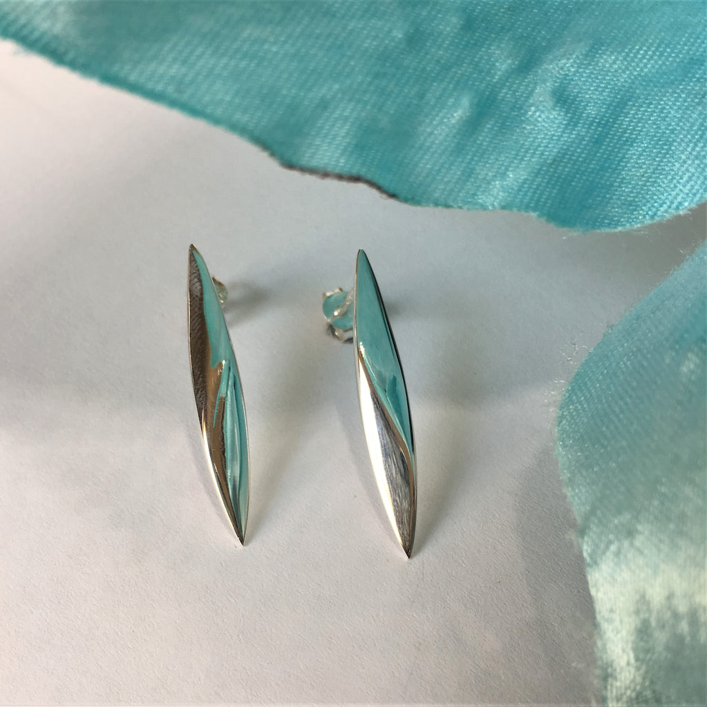 Silver Flame Earrings - VE295