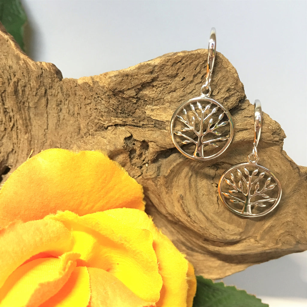 Silver Tree Earrings - SE4301