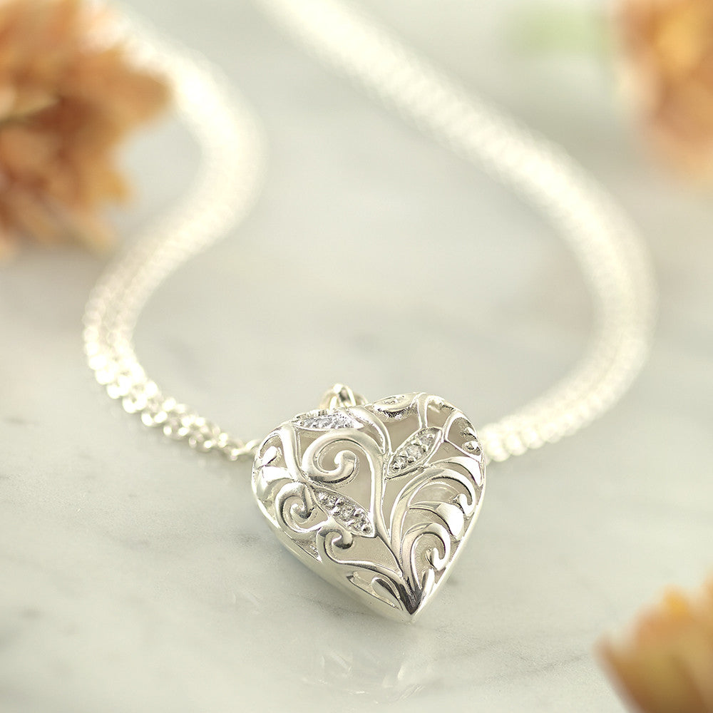 Heart Sparkle Necklace - SCHN213