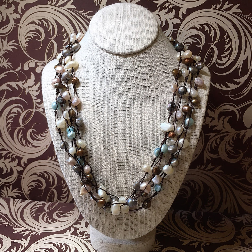 Maisy Pearl Strand Necklace - VFN107