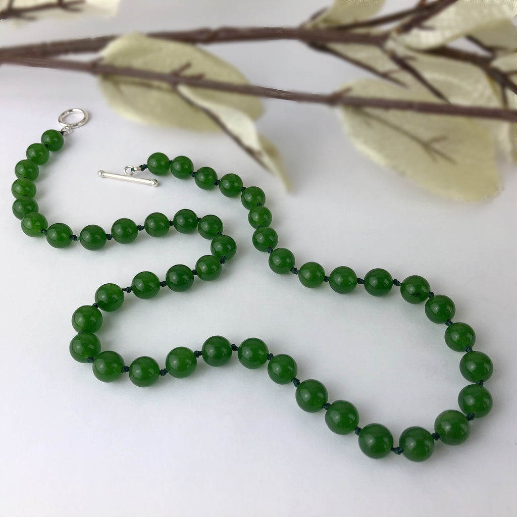Green Aventurine Bead Necklace - VNKL226
