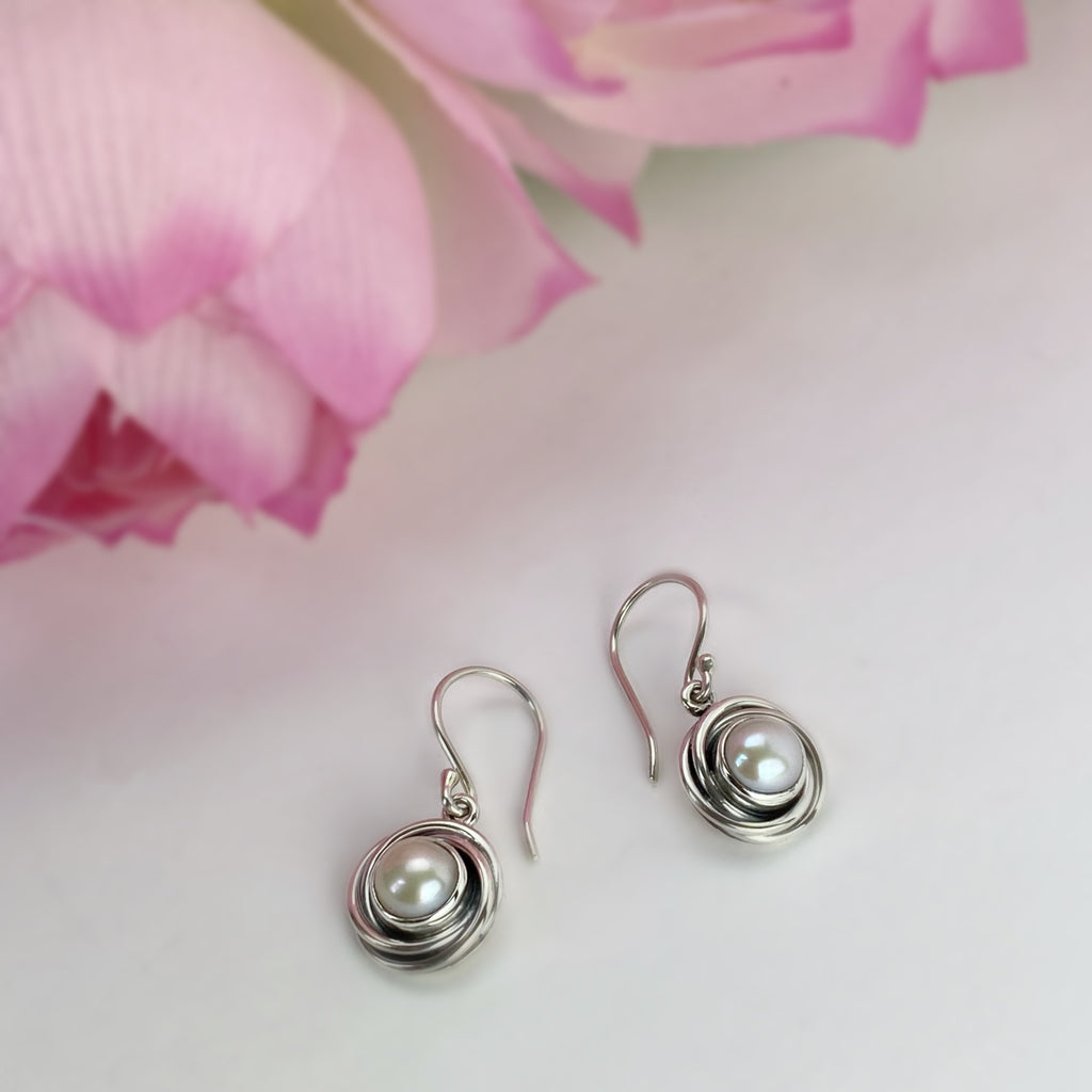 Pearl Swirl Earrings - VE337FP