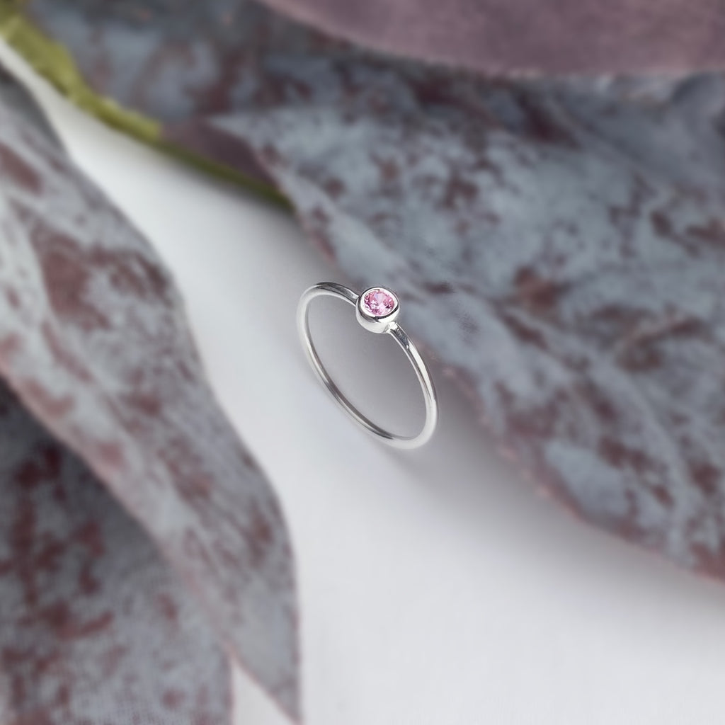 Pink Sparkle Ring (Oct) - SR2130