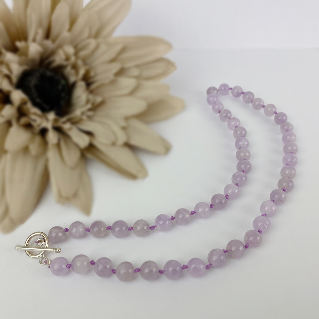 Lavender Bead Necklace - VNKL269
