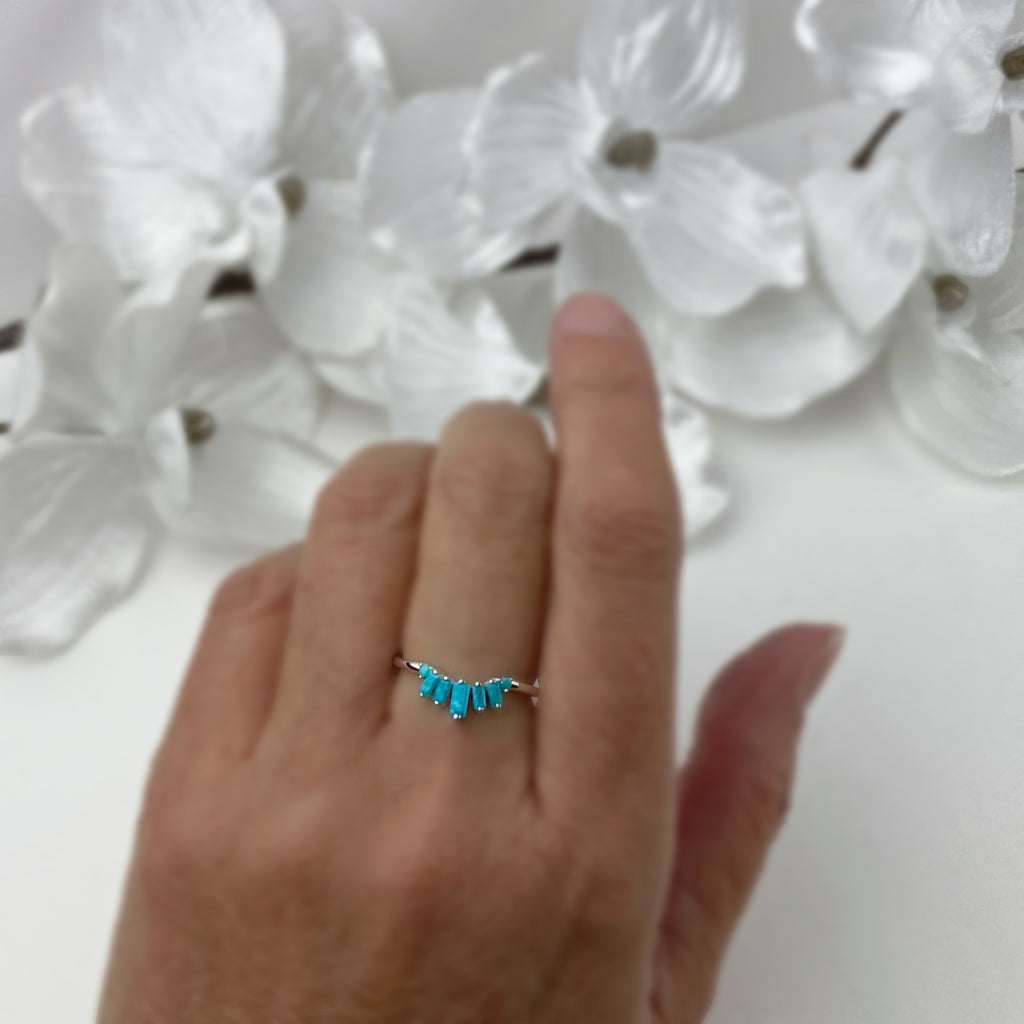 Turquoise Fringe Ring - VR717