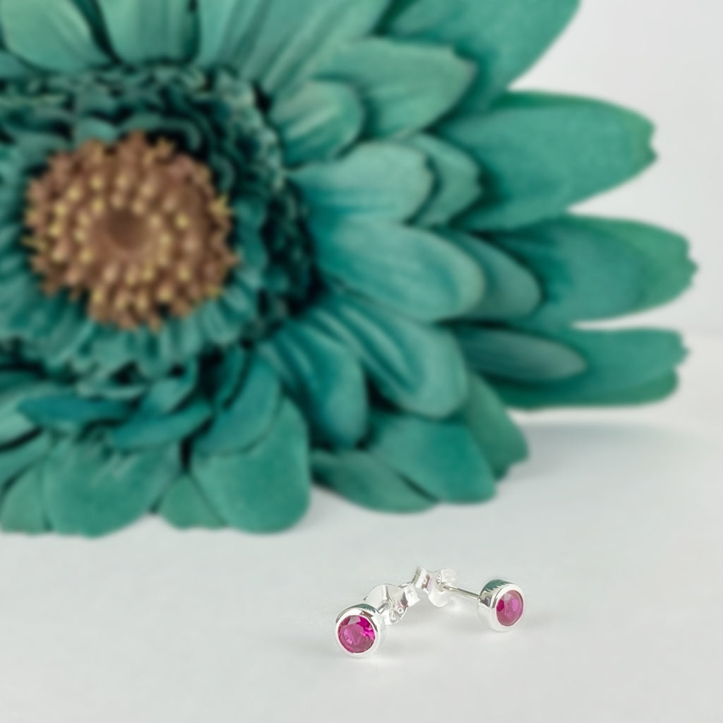 Ruby Sparkle Earrings (July) - SE5059