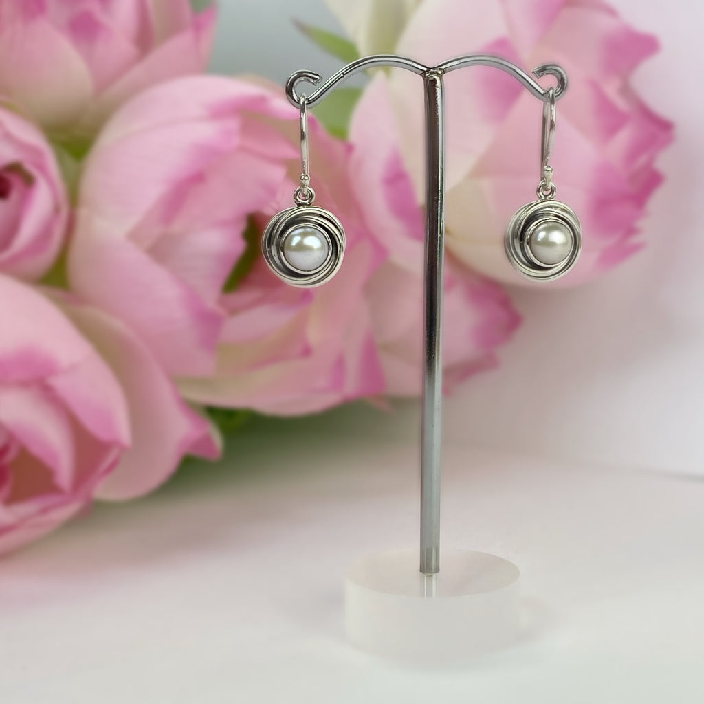 Pearl Swirl Earrings - VE337FP