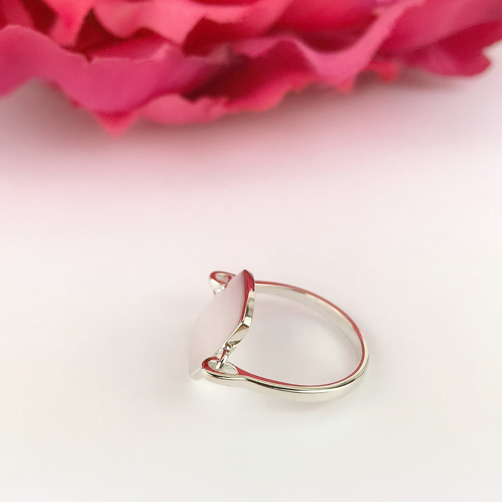 Silver Initial Ring - SR1682
