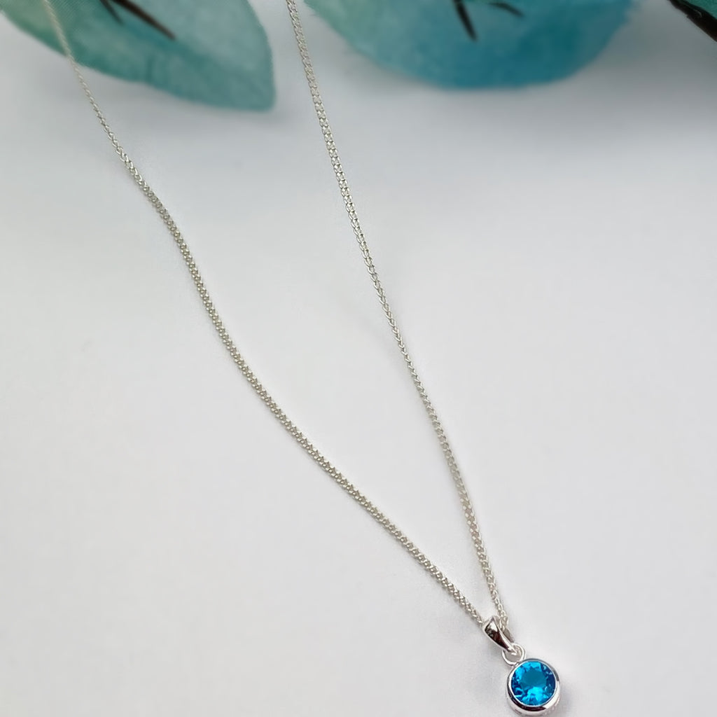 Turquoise Sparkle Pendant (December) - SP2922
