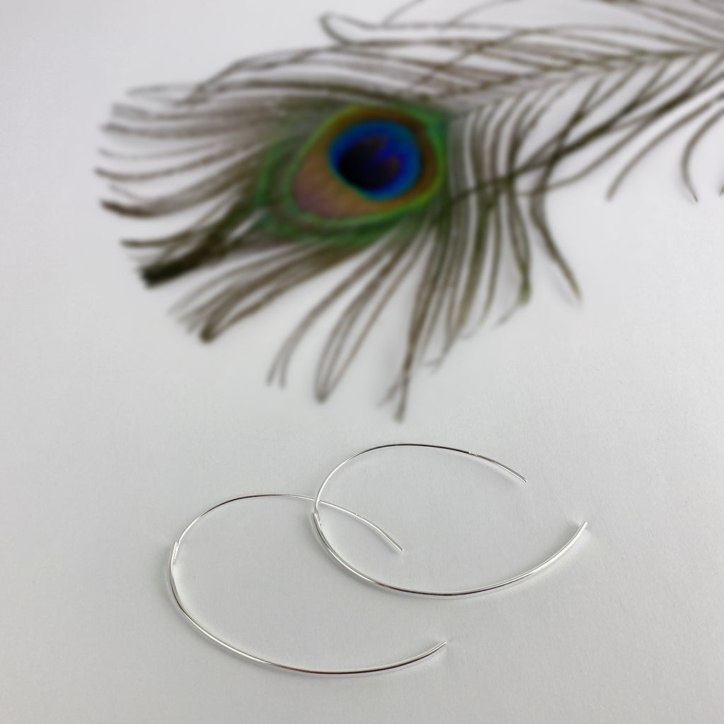 Silver Sculpture Earrings - VE233