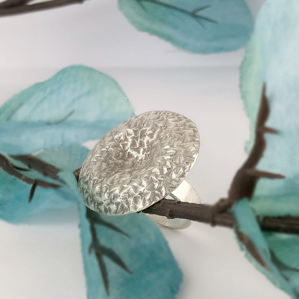 Silver Pillow Ring - VR255