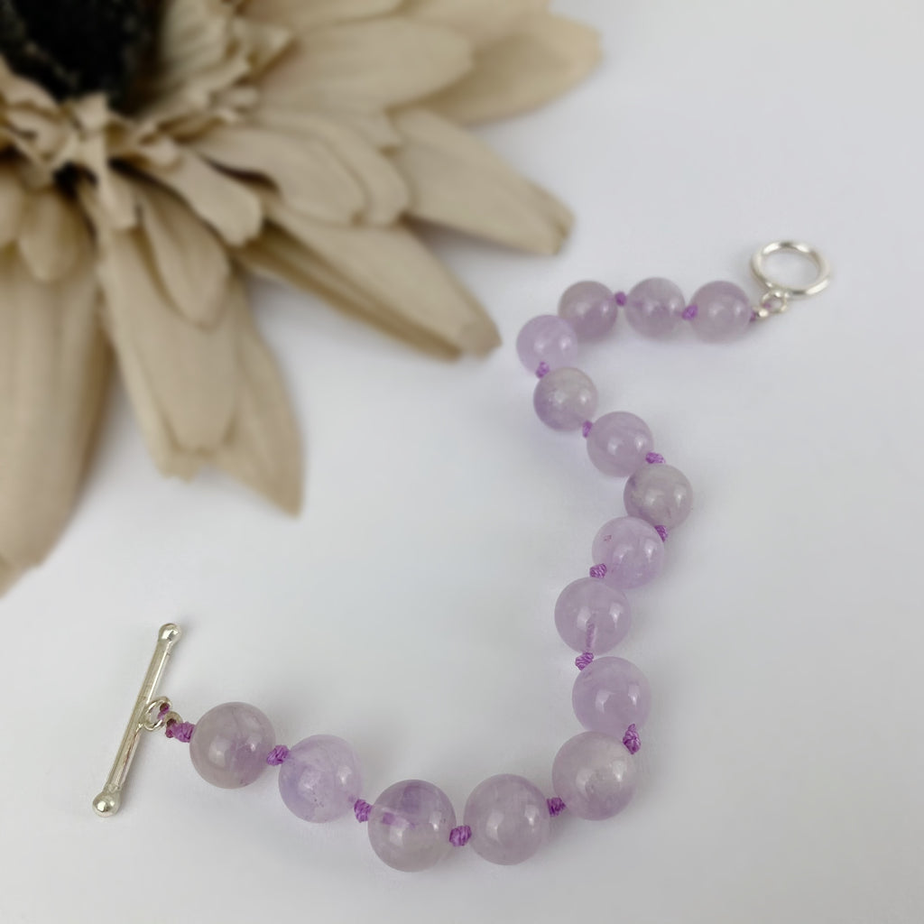 Lavender Bead Bracelet - VBRC281
