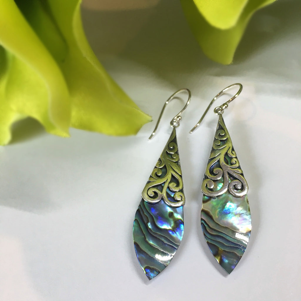 Peacock Feather Earrings - VE271A